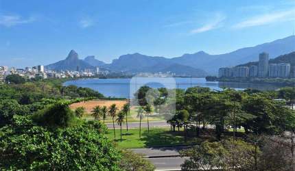 Lagoa, andar alto com vista de cinema, 129 m2.