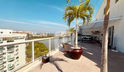 Cobertura Duplex Península Mandarim 4 quartos 286m² Barra da Tijuca - Porteira Fechada