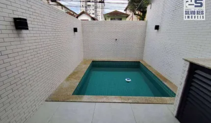 Casa com 2 dormitórios à venda, 100 m² por R$ 848.000,00 - Campo Grande - Santos/SP