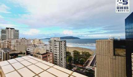 Cobertura com 2 dormitórios à venda, 235 m² por R$ 3.100.000,00 - Gonzaga - Santos/SP