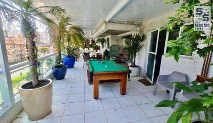 Apartamento Garden com 4 dormitórios à venda, 306 m² por R$ 3.890.000,00 - Aparecida - Santos/SP