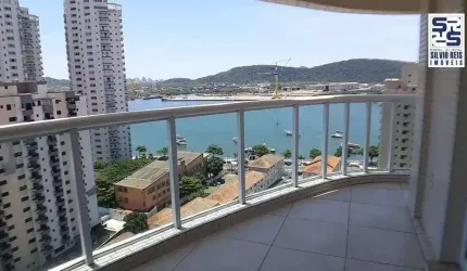 Apartamento com 3 dormitórios, 186 m² - venda por R$ 2.300.000,00 ou aluguel por R$ 15.000,00/mês - Ponta da Praia - Santos/SP