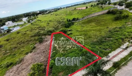Lotem em praia grande, com vista eterna para o mar, lote com 698M²