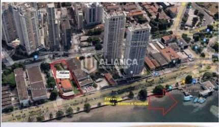 Terreno para alugar, 1949 m² por R$ 74.269,00/mês - Ponta da Praia - Santos/SP