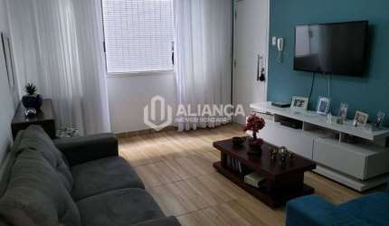 Apartamento com 2 dormitórios à venda, 60 m² por R$ 377.000,00 - Embaré - Santos/SP