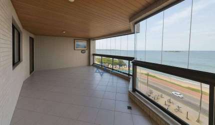 Frente mar! Apartamento 4 dormitórios à venda, 190 m² por R$ 2.420.000 - Praia de Itaparica - Vila Velha/ES