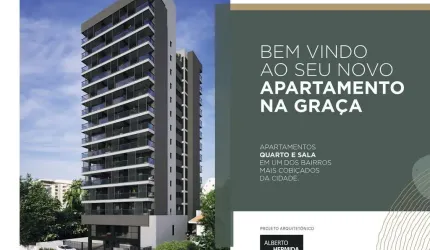 Apartamento residencial para Venda no Condomínio House Graça, Salvador 1 quarto, 1 sala, 1 banheiro, 1 vaga 23,15 m² área total.