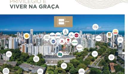 Apartamento residencial para Venda no Condomínio House Graça, Salvador 1 quarto, 1 sala, 1 banheiro, 1 vaga 32,00 m² área total.