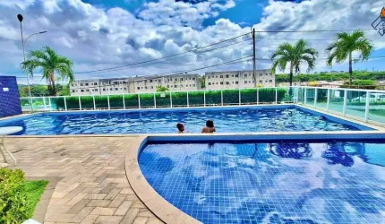 Apartamento residencial para Venda em condomínio fechado, Boa União (abrantes), Camaçari, 2 quartos, 1 sala, 1 banheiro, 1 vaga, 50m² área total.
