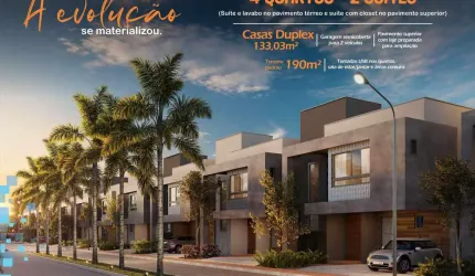 Casa no Sim, Duplex, 4 Quartos, 2 Suítes, Closet, para Venda, no Condomínio Reserva Evo, Lançamento, em Feira de Santana.