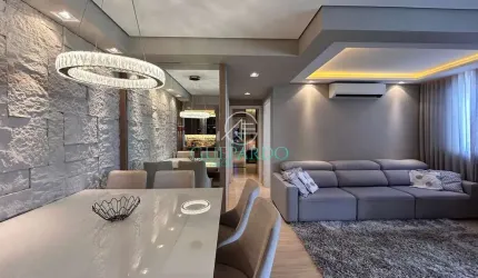 Apartamento decorado a venda, 75m sala estendida, Gleba Fazenda Palhano, Londrina, PR