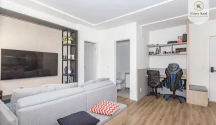Apto. c/1 suíte e living ampliado, 1 vaga à venda, 63 m² por R$ 1.070.000 - Brooklin - São Paulo/SP