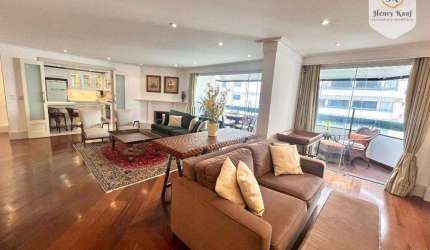Apartamento com 4 dormitórios (1 suíte), 2 vagas para alugar, 147 m² por R$ 17.800/mês - Moema - São Paulo/SP