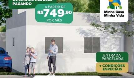 Casa em condomínio fechado com 2 quartos à venda na Cristiano Galdino Gonçalves, 1, Independência - 1º Complemento Setor das Mansões, Aparecida de Goiânia por R$ 195.000