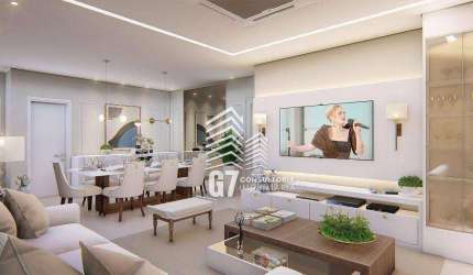 Apartamento com 3 dormitórios à venda, 149 m² por R$ 1.874.323,80 - Canto do Forte - Praia Grande/SP