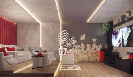 Apartamento com 3 dormitórios à venda, 104 m² por R$ 866.954 - Aviação - Praia Grande/SP