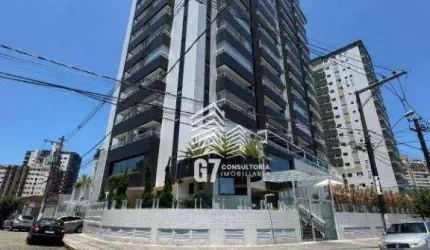 Apartamento todo mobiliado  com 2 dormitórios, 1 suite,  à venda, 75 m² por R$ 650.000 - Vila Guilhermina - Praia Grande/SP