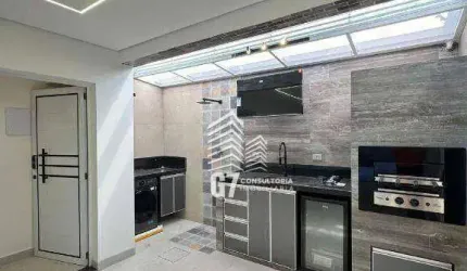 TRIPLEX COM 2 SUÍTES - MOBILIADO E DECORADO EM PRAIA GRANDE - GUILHERMINA