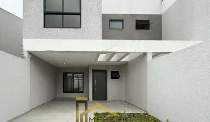 Casa de luxo em condomínio no Boqueirão, Curitiba-PR: 4 quartos, 3 suítes, 2 salas, 4 banheiros, 3 vagas, 126m².