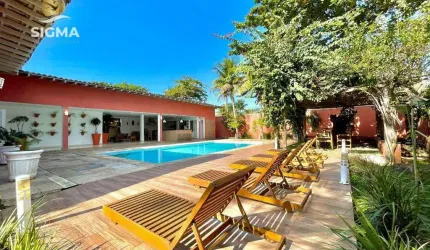 PERTO DO MAR - Casa na praia 7suítes Piscina  Espaço gourmet  Pernambuco Guarujá.