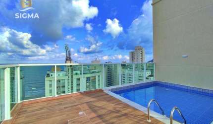 Apartamento com 2 dormitórios  Sendo 1 suíte à venda, 70 m² por R$ 700.000 - Pitangueiras - Guarujá/SP