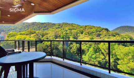 Perto da praia: Apartamento com 4 suítes - Condomínio com piscina - 2 vagas - Pitangueiras - Guarujá/SP.