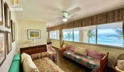 FRENTE MAR - Apartamento com 2 quartos à venda na Praia das Pitangueiras - Guarujá/SP.
