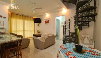 Perto da praia - Cobertura à venda com 2 dormitórios - 1 vaga - Enseada - Guarujá/SP