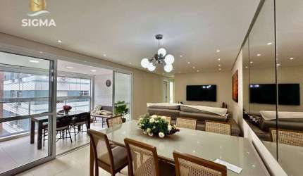 PERTO DO MAR - Apartamento na praia 2 quartos 1 suíte Varanda gourmet 2 vagas Lazer completo Pitangueiras Guarujá.