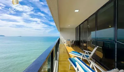 Frente mar - Apartamento à venda com 3 suítes - Condomínio com lazer - 2 vagas - Jardim Astúrias - Guarujá/SP.