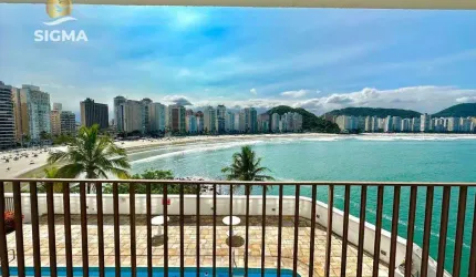 Frente mar - Apartamento à venda com 2 quartos - Lazer completo - 2 vagas - Jardim Astúrias - Guarujá/SP