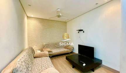 Apartamento com 1 dormitório à venda na Praia das Pitangueiras Guarujá/SP.
