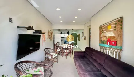 Apartamento com 2 dormitórios à venda, 75 m² por R$ 636.000,00 - Praia do Tombo - Guarujá/SP