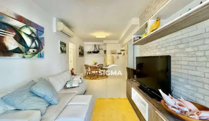 Apartamento com 3 dormitórios à venda, 100 m² por R$ 1.300.000,00 - Pitangueiras - Guarujá/SP