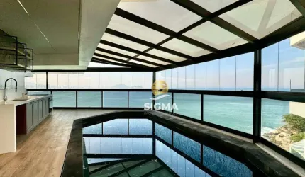 FRENTE MAR - Apartamento com 4 Suítes à venda na Praia das Astúrias - Guarujá/SP.