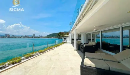 FRENTE MAR - Casa com 3 Suítes à venda no Condomínio Península - Guarujá/SP.