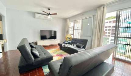 Apartamento com 3 dormitórios à venda, 100 m² por R$ 460.000,00 - Pitangueiras - Guarujá/SP