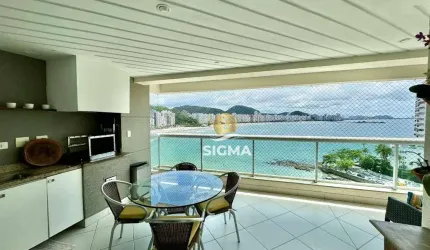 FRENTE MAR - Apartamento com 4 suítes à venda na Praia das Jardim Astúrias - Guarujá/SP.
