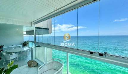 FRENTE MAR - Apartamento com 3 Suítes à venda na Praia das Pitangueiras - Guarujá/SP.