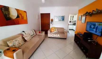 Apartamento com 3 quartos sendo 2 suítes à venda, 118 m² por R$ 470.000 - Tombo - Guarujá/SP.