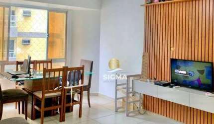 Apartamento com 2 dormitórios à venda, 90 m² por R$ 500.000,00 - Praia Pitangueiras - Guarujá/SP