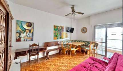 Apartamento com 2 dormitórios à venda, 55 m² por R$ 320.000,00 - Praia das Pitangueiras - Guarujá/SP