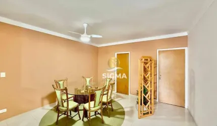Apartamento com 3 dormitórios sendo 1 suíte à venda, 120 m² por R$ 620.000 - Pitangueiras - Guarujá/SP.