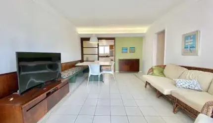 Apartamento com 3 dormitórios sendo 1 suíte à venda, 126 m² por R$ 650.000 - Pitangueiras - Guarujá/SP.