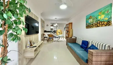 Apartamento com 2 dormitórios  sendo 1 suíte à venda, 70 m² por R$ 850.000 - Tombo - Guarujá/SP