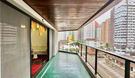 Apartamento com 3 dormitórios à venda, 130 m² por R$ 580.000,00 - Pitangueiras - Guarujá/SP