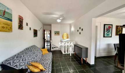 Cobertura com 3 quartos sendo 1 suíte à venda, 160 m² por R$ 700.000 - Tombo - Guarujá/SP.