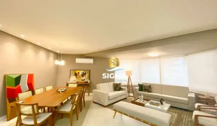 Apartamento com 4 dormitórios sendo 2 suítes à venda, 225 m² por R$ 1.190.000 - Pitangueiras - Guarujá/SP.