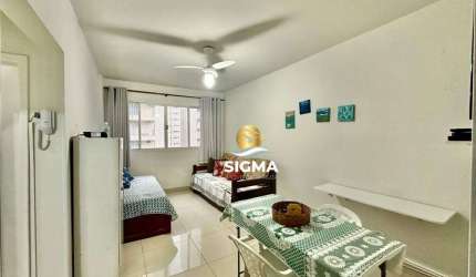 Apartamento com 1 dormitório à venda, 50 m² por R$ 295.000,00 - Pitangueiras - Guarujá/SP