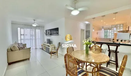 Apartamento com 2 dormitórios à venda, 70 m² por R$ 520.000,00 - Pitangueiras - Guarujá/SP